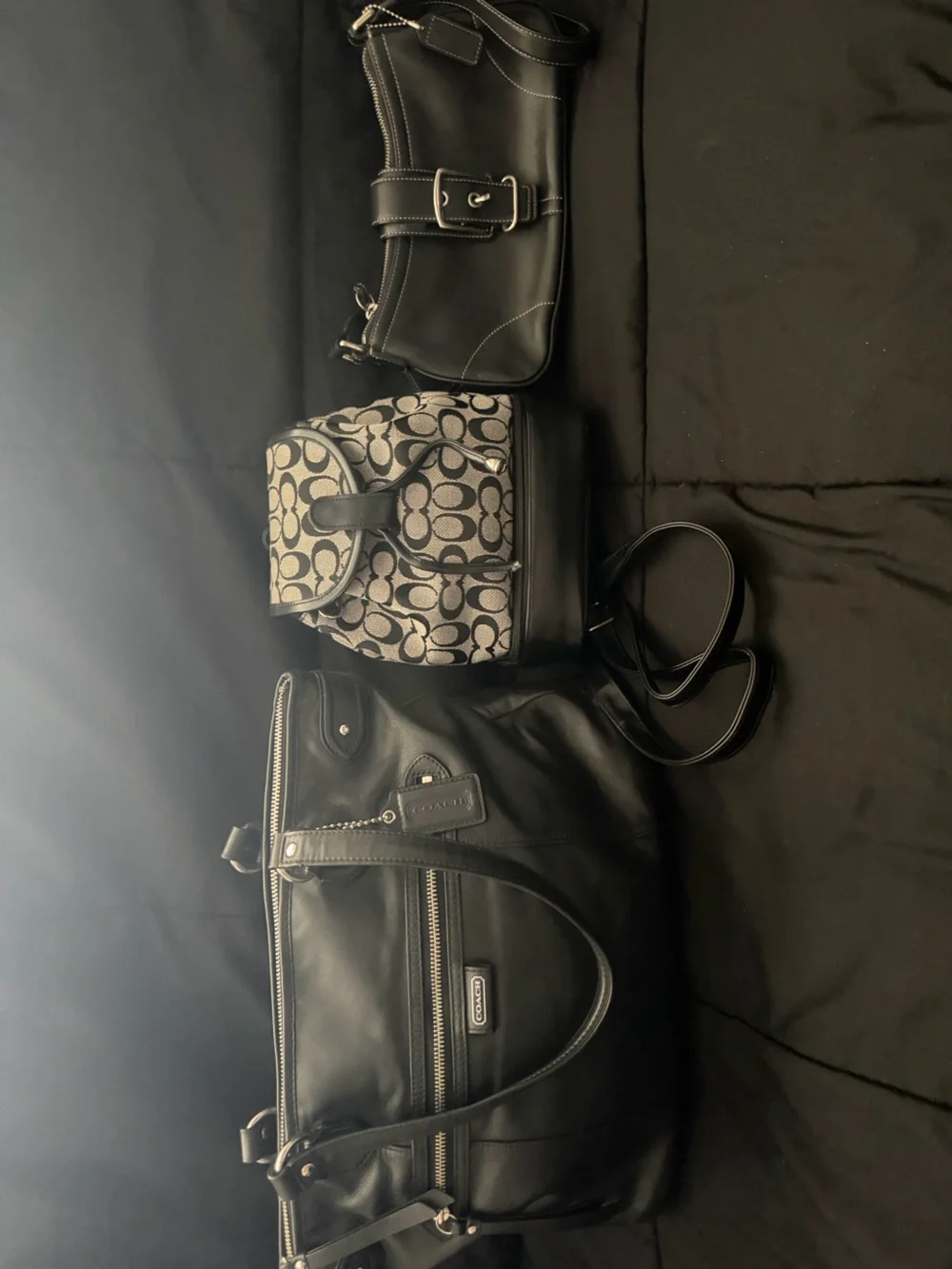 Coach Backpack, Crossbody & Handbag Trio bundle/lot